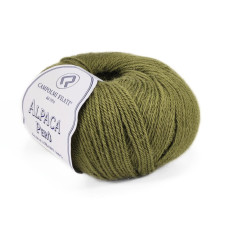 723 Пряжа Campolmi Filati Alpaca Peru, 100г - 200м, хакі, 100% бебі альпака