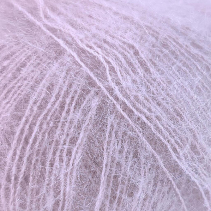 7258 Пряжа Lana Gatto Silk Mohair, 25г - 212м, світло-лавандовий, 75% супер кідмохер, 25% шовк