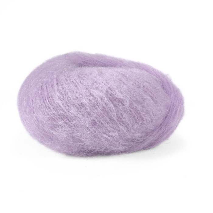 7258 Пряжа Lana Gatto Wool Mohair, 50г - 90м, бузковий, 73% мохер, 27% вовна