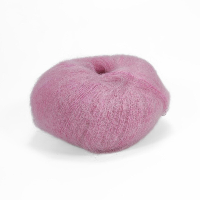 7259 Пряжа Lana Gatto Mohair Royal, 25г - 215м, бліда фуксія, 80% кід мохер, 20% нейлон
