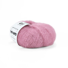 7259 Пряжа Lana Gatto Silk Mohair, 25г - 212м, фламінго, 75% супер кідмохер, 25% шовк