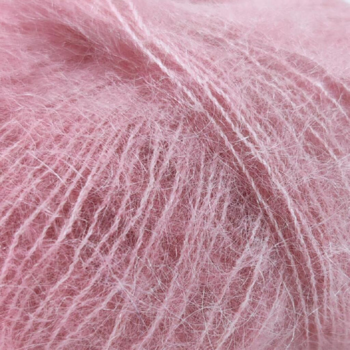 7259 Пряжа Lana Gatto Silk Mohair, 25г - 212м, фламінго, 75% супер кідмохер, 25% шовк