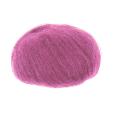 7260 Пряжа Lana Gatto Silk Mohair, 25г - 212м, холодний рожевий, 75% супер кідмохер, 25% шовк