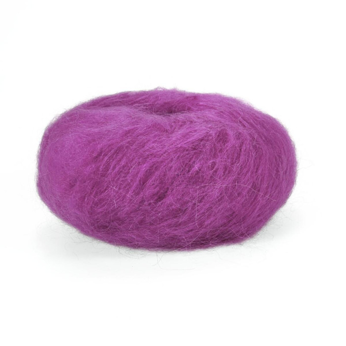 7260 Пряжа Lana Gatto Wool Mohair, 50г - 90м, фуксія, 73% мохер, 27% вовна