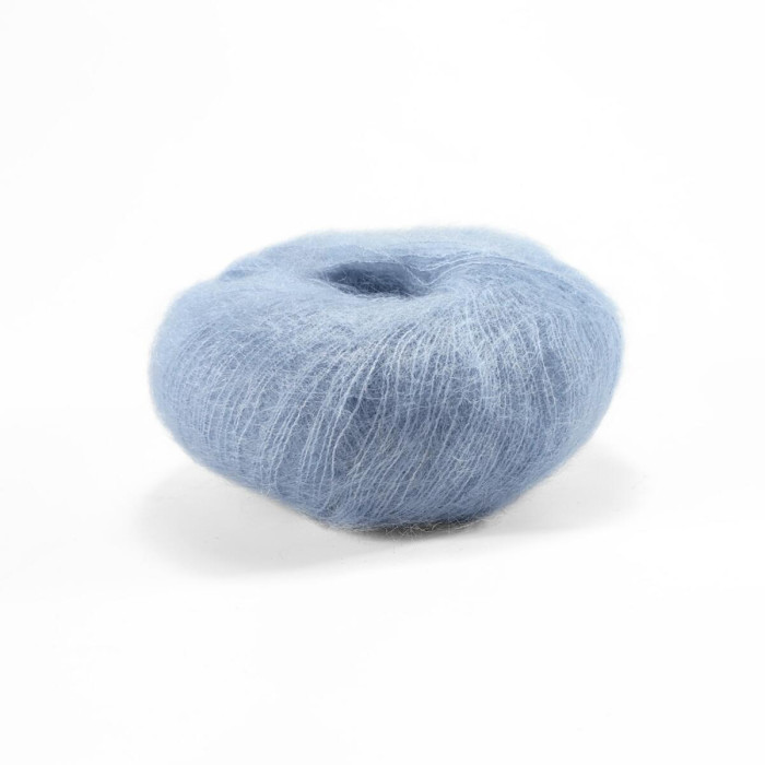 7264 Пряжа Lana Gatto Silk Mohair, 25г - 212м, ліловий, 75% супер кідмохер, 25% шовк