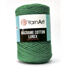 728 Пряжа Macrame Cotton Lurex 250 гр - 205 м (Зелений) YarnArt