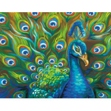 73-91477 Дикі пір'я. Dimensions. Картина за номерами