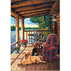 73-91674 Ганок. Dimensions. Картина за номерами