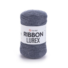 730 Пряжа Ribbon Lurex 250г-110м (темно-сірий). YarnArt