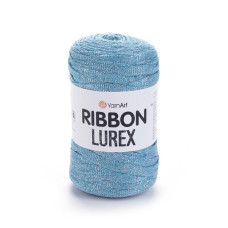 733 Пряжа Ribbon Lurex 250г-110м (блакитний). YarnArt