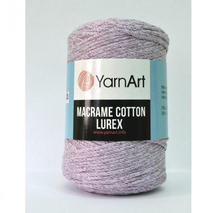 734 Пряжа Macrame Cotton Lurex 250 гр - 205 м (Бузковий) YarnArt