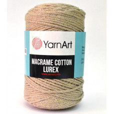 735 Пряжа Macrame Cotton Lurex 250 гр - 205 м (Бежевий) YarnArt