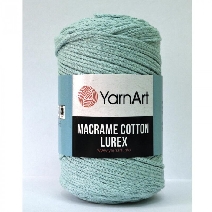 738 Пряжа Macrame Cotton Lurex 250 гр - 205 м (М`ятний) YarnArt