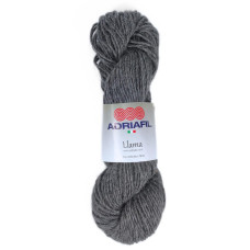 74 Пряжа Adriafil Llama, 100г - 120м, темно-сірий, 50% лама вовна, 50% вовна