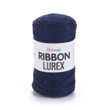 740 Пряжа Ribbon Lurex 250г-110м (темно-синій). YarnArt