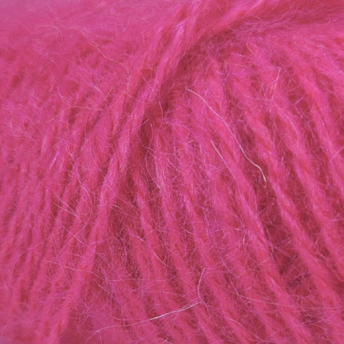 743 Пряжа Mondial Dolce Mohair, 50г - 150м, рожевий, 60% кід мохер, 40% акрил