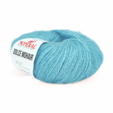 746 Пряжа Mondial Dolce Mohair, 50г - 150м, блакитний, 60% кід мохер, 40% акрил