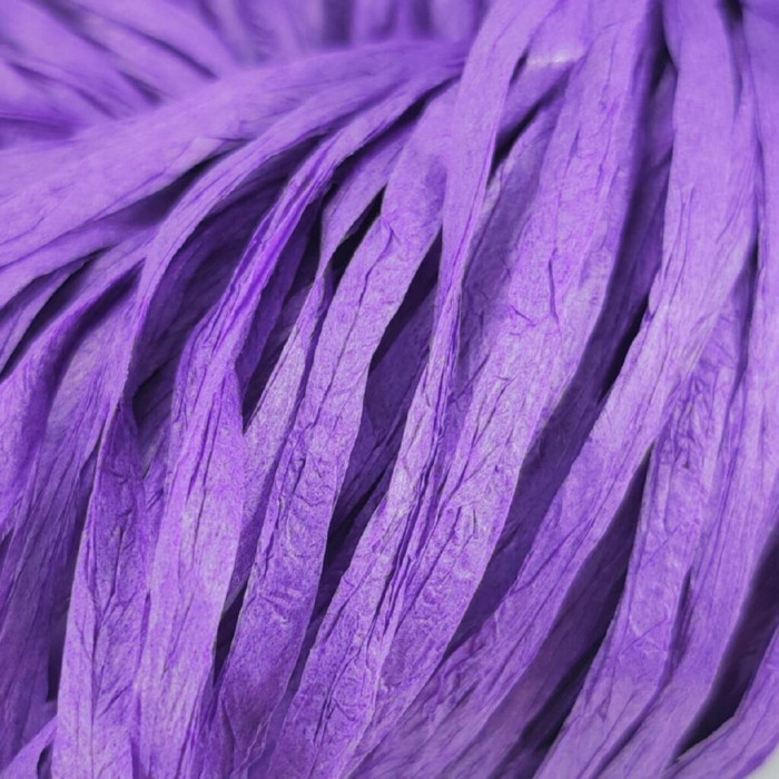 75 Рафія Adriafil Rafia Filato, 50г - 100-150м, фіолетовий, 100% рослинна целюлоза