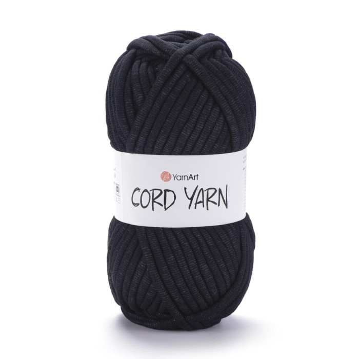 750 Пряжа Cord Yarn 250гр - 73м (Чорний) YarnArt
