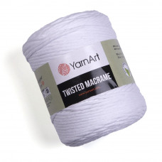 751 Пряжа Twisted Macrame 500гр - 210м (білий). Yarnart