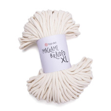 752 Пряжа Macrame Braided XL 1000г-82м (молочний). YarnArt