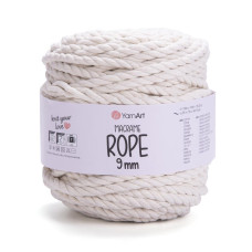 752 Пряжа Macrame Rope 9 mm 1000гр-55м (молочний). YarnArt