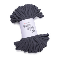 758 Пряжа Macrame Braided XL 1000г-82м (темно-сірий). YarnArt