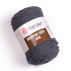 758 Пряжа Macrame Rope 3mm 250гр - 63м (сірий). YarnArt