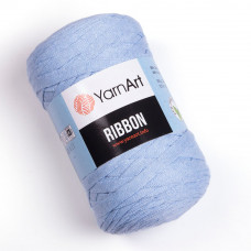 760 Пряжа Ribbon 250гр - 125м (Світло-блакитний) YarnArt