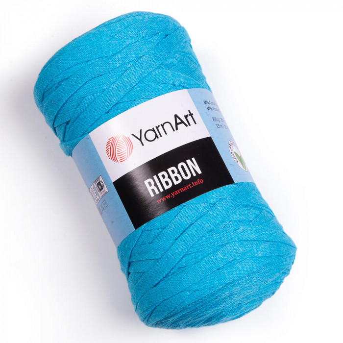 763 Пряжа Ribbon 250гр - 125м (Блакитний) YarnArt