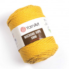 764 Пряжа Macrame Rope 5 mm 500гр - 85м (насичений жовтий). Yarnart