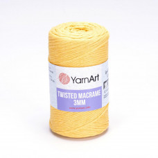 764 Пряжа Twisted Macrame 3 mm 250гр - 195м (насичений жовтий). Yarnart