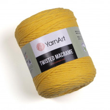 764 Пряжа Twisted Macrame 500гр - 210м (насичений жовтий). Yarnart