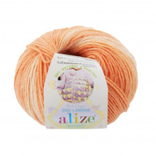 7720 Пряжа Baby Wool Batik 50гр - 175м (помаранчева) Alize(Знятий з виробництва)