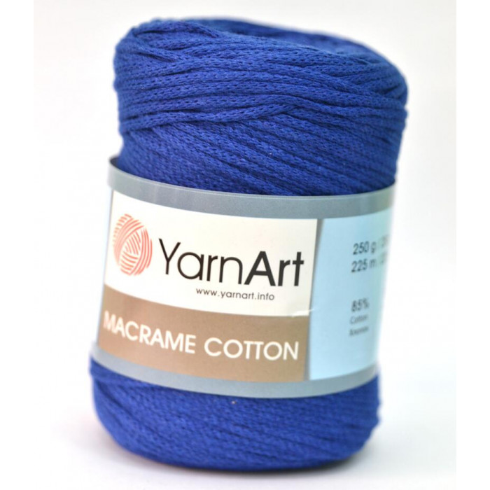 776 Пряжа Macrame Cotton 250 гр - 225 м (Синій) YarnArt(Знятий з виробництва)