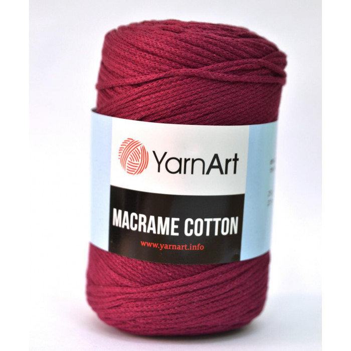 778 Пряжа Macrame Cotton 250 гр - 225 м (Бордовий) YarnArt(Знятий з виробництва)
