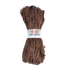 78 Рафія Adriafil Rafia Filato, 50г - 100-150м, коричневий, 100% рослинна целюлоза