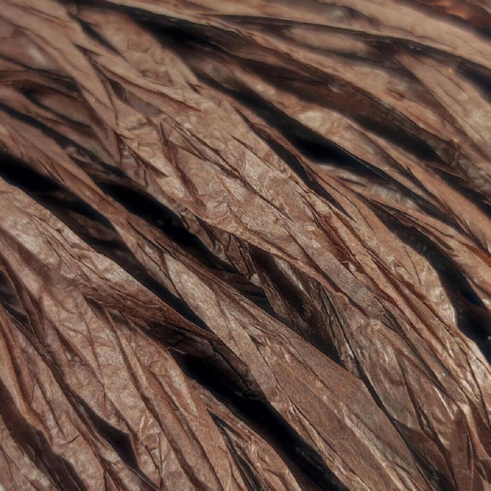 78 Рафія Adriafil Rafia Filato, 50г - 100-150м, коричневий, 100% рослинна целюлоза