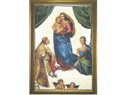 303 Сікстинська Мадонна. 76x113 см. Чарівна Мить. Набір для вишивки хрестиком на Aida 16