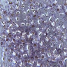 78222 10/0 чеський бісер Preciosa, 5 г, фіолетовий, кристальний сольгель з блискучим срібним отвором