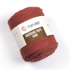 785 Пряжа Macrame Rope 5 mm 500гр - 85м (теракот). Yarnart