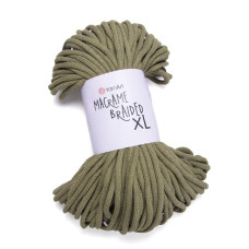 787 Пряжа Macrame Braided XL 1000г-82м (оливокий). YarnArt