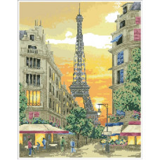 788 Паризький пейзаж. Світ можливостей. Канва з нанесеним малюнком