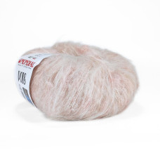 791 Пряжа Mondial Pois, 50г - 125м, вершково-персиковий, 80% мохер, 10% єгипетська бавовна, 10% мікрофібра PA