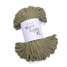 793 Пряжа Macrame Braided XL 1000г-82м (приглушено-зелений). YarnArt
