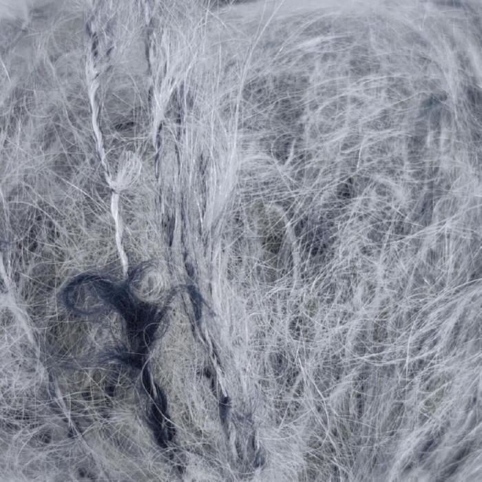 796 Пряжа Mondial Pois, 50г - 125м, вершково-синій, 80% мохер, 10% єгипетська бавовна, 10% мікрофібра PA