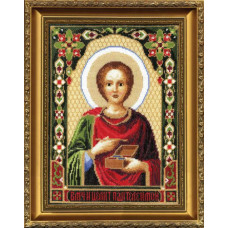 336 Икона Великомученика Пантелеймона. Чарівна Мить. Набор для вышивания нитками
