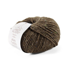 8 Пряжа Laines du Nord Aran Tweed, 50г - 90м, коричневий, 30% альпака файн, 50% вовна, 20% віскоза
