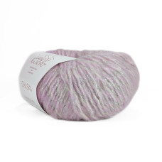 8 Пряжа Laines du Nord Chaska, 25г - 125м, ніжно-бузковий, 34% вовна, 10% кашемір, 16% бавовна, 29% нейлон, 11% металевий PL