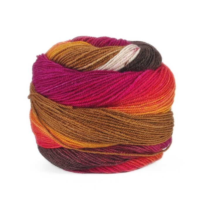 8 Пряжа Laines du Nord Harmonious Sock, 100г - 420м, різнокольоровий, 75% вовна, 25% нейлон